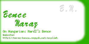bence maraz business card